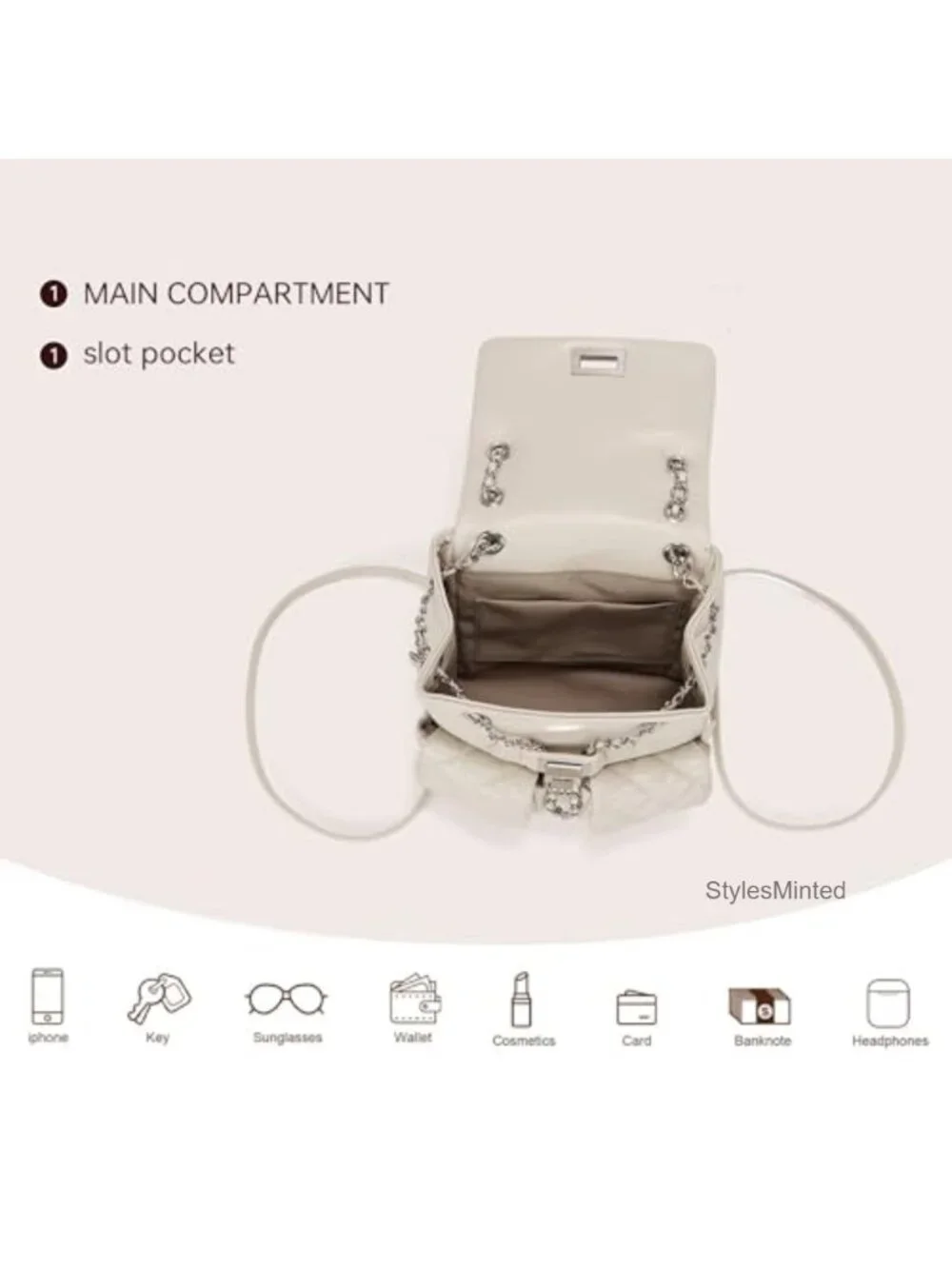 Mini PU Leather Backpack Women Fashion Backpack Handbag Adjustable Straps